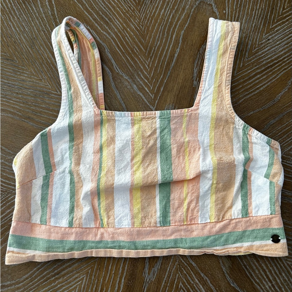 Roxy Striped Crop Top